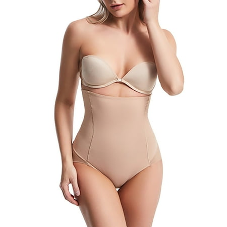 

〖TOTO〗Shapers For Women Tunic Tummy Control Splice Shapewear Extra Firm Sheer Shaping High Waist Brief