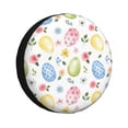 thumbnail image 1 of Wukai Housse de Pneu de Rechange Imprimée Œuf de Pâques3 pour Remorque RV, Imperméable PVC Cuir Synthétique Housse de Roue pour Camion, Remorque, RV, SUV, Campeur-17 Pouces, 1 of 6