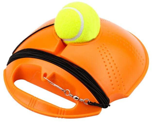 Single Tennis Trainer Training Practice Rebound Ball Back Base Tool Free hats 