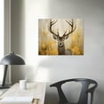 thumbnail image 3 of COMIO  Modern Rustic Wildlife Elk Deer with Horn Wall Pictures Antlers Wall Art Vintage Print on Canvas Artwork for Living Room Bedroom Cabin Decor, 3 of 4