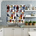 thumbnail image 4 of Nordic Retro Medieval Geometric Color Curtain Home Decoration Living Room Short Curtains Window Treatments For Kitchen Bedroom, 4 of 6