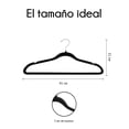thumbnail image 2 of RED VELVET Ganchos Terciopelo Negros 50 Unidades Antideslizantes 360, 2 of 5