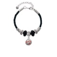 thumbnail image 2 of Delight Jewelry Silvertone Volleyball - ''Bump It'' Grandmother Celtic Knot Leather Bead Bracelet, 7"+2" Extender, 2 of 4