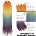 thumbnail image 4 of SEGO Synthetic Hair Senegalese Twist Crochet Braids Hair with Crochet Hooks 30 Strands/Pack Braiding Hair Extensions, 4 of 6