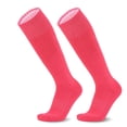 thumbnail image 2 of ZACPNCV Knee High Soccer Socks for Boys Girls Non Slip Cushioned Sole High Tube Socks Solid Color Elastic Calf Football Training Socks Hot Pink, 2 of 5