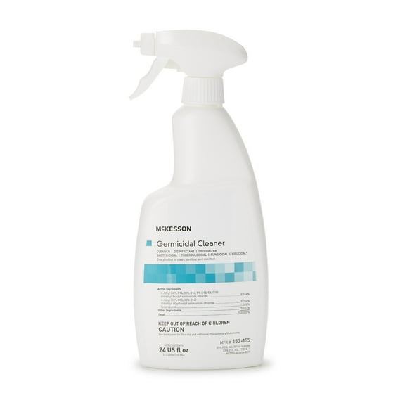 McKesson Germicidal Cleaner, Disinfectant, Deodorizer Spray, 24 fl oz, 1 Count, 6 Packs, 6 Total