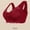 Red, variant on iHPH7 Womens Bras Front Closure Everyday Sleep Bras Front Button Daisy Bras for Older Women Front Clasp Push Up Bra Lace Front Closure Bras Snap Front Bra Soft Beige L