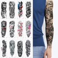 thumbnail image 4 of Full Arm Temporary Tattoos Large Totem Tattoo Sticker Art U4J8 Body E7A2, 4 of 9