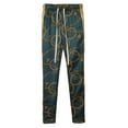thumbnail image 6 of Ma Croix Men's Gold Chain Stripe Track Pants with Zipper Ankles, 6 of 8