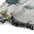 thumbnail image 3 of Harry Potter Blanket, 50'x60' Whimsical Icons Woven Tapestry Cotton Blend Fringed Throw, 3 of 5