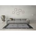 thumbnail image 3 of Ahgly Company Indoor Square Abstract Gray Modern Area Rugs, 7' Square, 3 of 4
