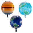 thumbnail image 1 of Miangastore 3Pcs Wedding Aluminum Film Balloons Earth Pattern Balloons Party Decorative Prop, 1 of 8