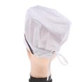 thumbnail image 4 of chef Working Hat for Male/Female Adult Cooking , Brown Brown Strip, 4 of 8