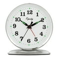 thumbnail image 3 of Equity Traditional Loud Bell Wind-Up Metal Alarm Clock, Silver, 24014, 3 of 5