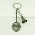 thumbnail image 1 of Porte-clés en Alliage avec Design Charmant de Raquette de Badminton pour Style Personnalisé, 1 of 4