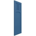 thumbnail image 2 of Ekena Millwork 12"W x 51"H True Fit PVC San Miguel Mission Style Fixed Mount Shutters, Sojourn Blue (Per Pair - Hardware Not Included), 2 of 9