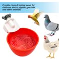 thumbnail image 3 of Abreuvoirs Automatiques pour Volailles, Poules, Canards, Oies, Dindes et Lapins - Lot de 10 avec Noix Étanches, Construction Durable en PP et ABS, Bols Rouges/bleus, Système d'Arrosage par Gravité Auto-Remplissant, 3 of 6