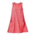 thumbnail image 6 of Summer Sun Dresses for Womens 2026 Oversize Fashion Round Neck Sleeveless Casual Dress With Pocket, 6 of 9