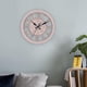 thumbnail image 4 of Reloj de pared retro Zulema Vintage Silencioso Sin tictac Rosado 11 pulgadas, 4 of 7