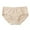 Beige, variant on JIKNTTR Women Underpants Fashion Pure Cotton Solid Color Trendy Dailywear Comfy Lightweight Briefs No Show Breathable Stretch Panties