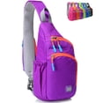 thumbnail image 1 of Peicees Mochila pequeña con bandolera, impermeable, unisex, bandolera en el pecho, 1 of 5