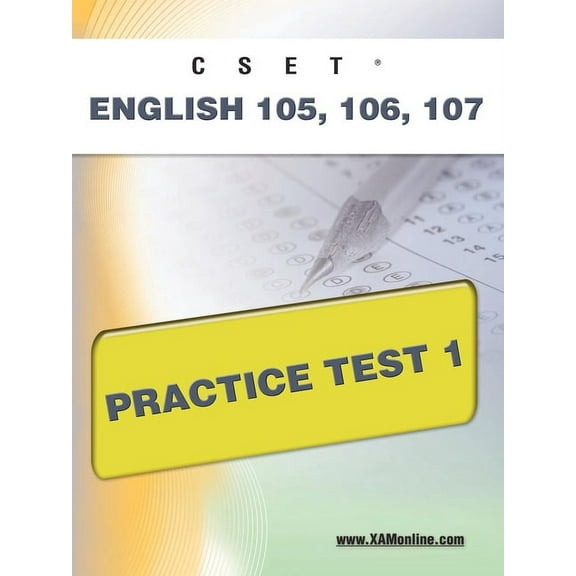 Cset Cset English 105, 106 Practice Test 1, (Paperback)