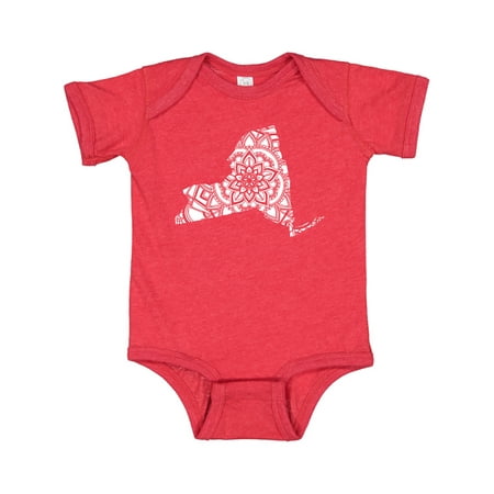 

Inktastic New York Silhouette Mandala Gift Baby Boy or Baby Girl Bodysuit