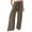 Brown, variant on Sngxgn Pants for Women Stretchy Work Business Pants Casual Straight Leg Trousers(Blue,M)