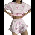 thumbnail image 2 of Conjunto de Pijama Estampado para Mujer: Jersey de Corta y Pantalón Corto Fundación Amor L, 2 of 7