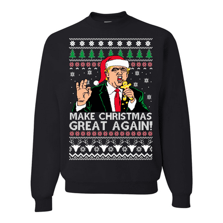 Wal Mart Christmas Sweaters Trump Make Christmas Great Again Sweater Unisex Ugly Christmas Sweater ()
