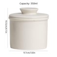 thumbnail image 1 of Pot à Beurre avec Couvercle Moderne Rond en Céramique Assiettes à Beurre Tartinables en Porcelaine Contenant de Rangement pour Fromage Blanc, 1 of 6