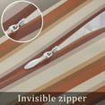 thumbnail image 7 of Brown Beige Throw Pillow Cover 24 x 36 Inch Decorative Pillow Cover Country Abstract Gradient Striped Texture Lumbar Pillowcase Seasonal Rectangle Cushion Case for Couch Sofa Bed Living Room, 7 of 7