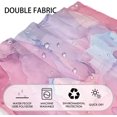 thumbnail image 4 of Pink Marble Shower Curtain Half Size 36x72 Inch, Polyester Colourful Shower Curtains for Bathroom, Watercolor Abstract Shower Curtain,Waterproof Gold Line Marble Print Bath Curtain with 12 Hooks, 4 of 6