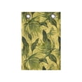 thumbnail image 1 of Tropical Hanging Pocket Organizer, Energetic Print of Exotic Leaves and Branches, Printed Polyester Storage Bag with Pockets, 14" x 20", Yellow Olive Green, 1 of 2