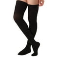 thumbnail image 4 of Extra Large Opaque Unisex Compression Stockings 20-30mmHg - Black, 5X-Large, 4 of 11