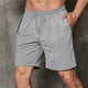 thumbnail image 1 of Pantalones cortos deportivos para hombre, Shorts informales hasta la rodilla, estilo Hip Hop, ajuste holgado, cintura elástica, múltiples bolsillos, ropa de uso diario, 1 of 4