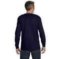 thumbnail image 2 of The Gildan Adult 53 oz Long Sleeve T-Shirt - NAVY - S, 2 of 2