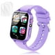 thumbnail image 1 of Reloj inteligente Luyiilo para niños con 26 juegos de rompecabezas, cámara HD, color morado, 1 of 7