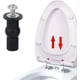 thumbnail image 3 of 6 Pack Toilet Seat Screwstoilet Seat Fittings Hinges Expanding Rubber Top Screw Fixings, 3 of 4