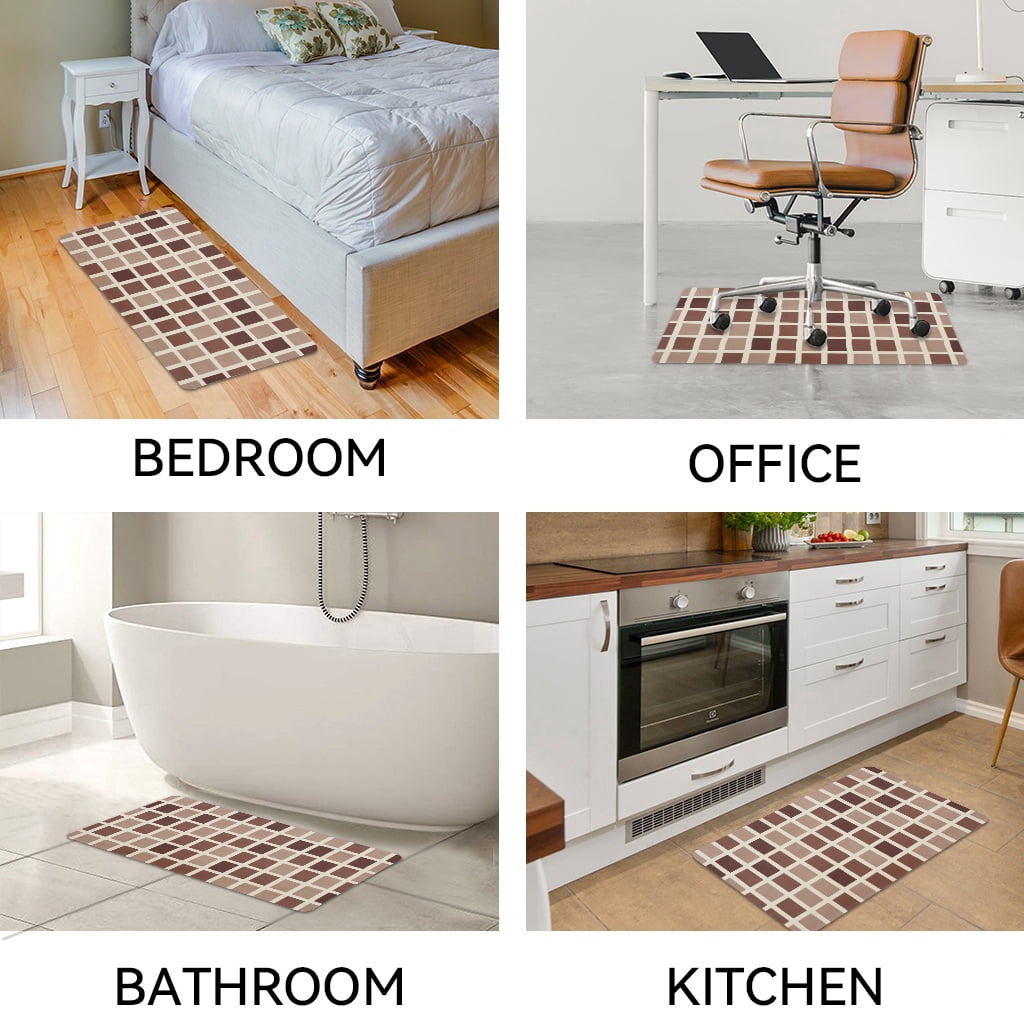 Ray Star Kitchen Mat 20''x31.5'',0.28 Inch Thick Cushioned Anti Fatigue Waterproof Kitchen Rug, Comfort Standing Desk Mat, Kitchen Floor Mat Non-Skid & Washable for Home, Office, Sink