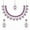 Light Purple, variant on Women's Indian Bollywood Stlye Wedding Silver Plated Jewelry Crystals American Diamonds Alloy Necklace Set with Earrings