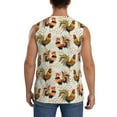 thumbnail image 4 of Disketp Colorful Roosters Sleeveless Tshirts For Men, Muscle Shirts For Men Dry Fit Tank Top-Large, 4 of 8