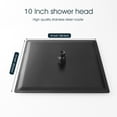 thumbnail image 7 of 1-Spray 10 in. Single Wall Mount Square Fixed Rain Shower Head in Matte Black, 7 of 7