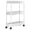 White#0, variant on Thin Crevice Storage Rack on Wheels 3 Tier Narrow Rolling Cart with Brakes Multi Layer Slim Kitchen Bathroom Organizer Adjustable Shelves with Hooks for Spices,Toiletries,Towels Thick Black