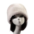 thumbnail image 2 of Eoperou Beanie Flat Top Windproof Brimless Russian Style Women Thick Fluffy Faux Fur Winter Hat for Daily Life, 2 of 8