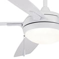 thumbnail image 2 of Led Ceiling Fan In Transitional Style 15.25 Inches Tall By 54 Inches Wide-White Finish-White Blade Color Minka Aire Fans F534l-Wh, 2 of 2