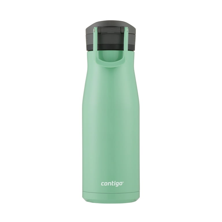  Contigo Jackson Chill 2.0 Vacuum-Insulated Stainless Steel  Water Bottle, Secure Lid Technology for Leak-Proof Travel, Keeps Drinks  Cold for 12 Hours, 20oz Steel/Blue Corn: Home & Kitchen
