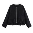 thumbnail image 4 of Chaqueta Bomber de moda europea para mujer, ropa de calle, abrigo de vuelo, rompevientos de ocio al aire libre, primavera y otoño, 4 of 5