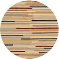 thumbnail image 1 of Ahgly Company Indoor Round Contemporary Bronze Brown Abstract Area Rugs, 8' Round, 1 of 6