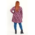 thumbnail image 4 of Plus Size Floral Tunic Top Red 26W28W, 4 of 5